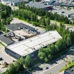 Lagerfastigheten Malminkartanontie 1 i Helsingfors, Finland. Foto: Stendörren