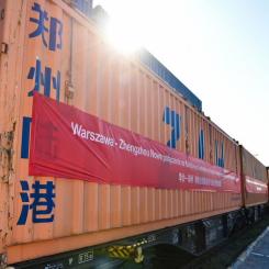 Tåget till Kina startar den långa resan. Initiativet är en omvändning av det etablerade transportflödet som sedan ett decennium gått från Kina till Europa. Foto: PKP Cargo Connect