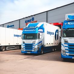 En av logistikaktörens lastbilar. Foto: Tempcon