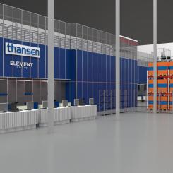 AutoStore-anläggningen i Sofiemyr blir den första i sitt slag i Norge och väntas tas i drift i augusti 2025. Bild: Element Logic