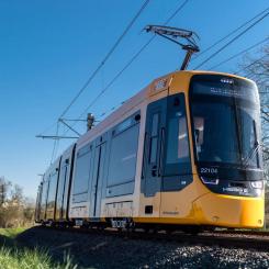 De nya TINA-spårvagnarna ska levereras till Görlitz och Zwickau från 2028 och ersätta äldre fordon i trafiken. Foto: Stadler