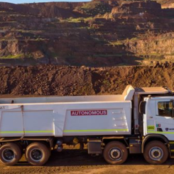 Scania utvecklar autonoma dragbilar vid gruva i västra Australien. Foto: Scania
