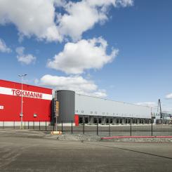 Tokmannis logistikfastighet stod klar i november 2023. Foto: Tokmannis