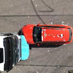 Trafikverket har testat en unik lastbilsfront som Chalmers utvecklat. Foto: Trafikverket