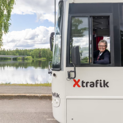 X-trafik är trafikhuvudman för kollektivtrafiken i Gävleborgs län som bland annat sköts av Transdev. Foto: Transdev
