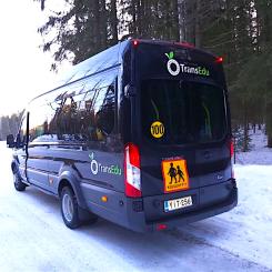 TransEdu, del av Nobina, får förnyat och utökat uppdrag i Helsingfors med 15 elfordon för serviceresor. Foto: Nobina
