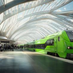 FlixTrain har bekräftat omfattande expansionsplaner för sin tågverksamhet i Tyskland. Bolaget satsar både på en kraftig utökning av fordonsflottan och på att etablera ett rikstäckande linjenät som ska knyta samman landets största städer. Bild: Flixtrain