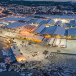 Umeå hamn december 2023. Fotograf: Fredrik Larsson.