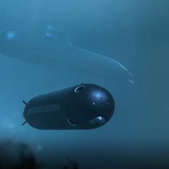 arkosten ska utrustas med Saabs autonoma styrsystem, Autonomous Ocean Core, som ger förmåga till självgående operationer på och under ytan. Bild: Saab