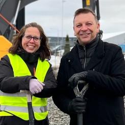 Tankstationen förväntas vara klar till sommaren 2024 och kommer uteslutande att erbjuda grön vätgas. Foto: Nilsson Energy