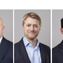 Jacob Rasmussen, John Clements och Fredrik Salman. Foto: Verdion