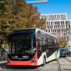 Volvos bussar i Zaragosa i Spanien. Foto: Castrosua