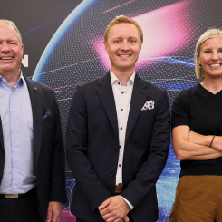 Martin Lundstedt, Johan Lundén och Karin Rådström. Foto: Volvo