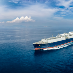 Wärtsilä har genom sitt joint venture-bolag, CWEC (Shanghai), valts ut som leverantör för att leverera fyra Wärtsilä 34DF dubbelbränsle-hjälpmotorer till det sjätte och sista fartyget i en serie om sex nybyggda 175 000 m3 LNG-fartyg. Foto: © Wärtsilä Corporation