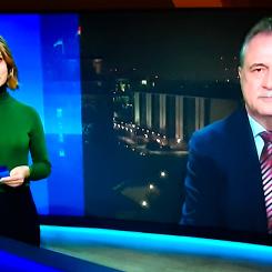 Efter misslyckade förhandlingar har GDL:s karismatiska ledare Claus Weselsky (till höger i bilden) meddelat i tysk tv att en ny strejkperiod inleds omedelbart, vilket kommer att ha varierande effekter beroende på region. Till exempel kommer regionala tåg i Taunus, norr om Frankfurt am Main, att ställas in helt, medan andra linjer inte påverkas alls av strejken. Foto: Markku Björkman