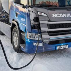 Scania ligger långt framme när det gäller elektrifierade tunga lastbilar. Foto: Scania