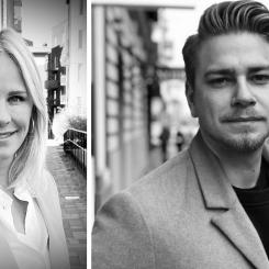 Filippa Billing Holst och Jonathan Andersson. Foto: Wolt