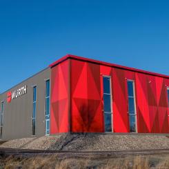 Den nya lagerutbyggnaden i Örebro. Foto: Würth Svenska
