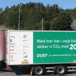 Längre och tyngre fordon bidrar till smart logistik och minskad klimatpåverkan. Foto: Trafikverket