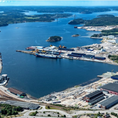 Uddevalla Hamn kommer att spara tid och öka kontrollen men nytt terminalsystem. Foto: Uddevalla Hamn