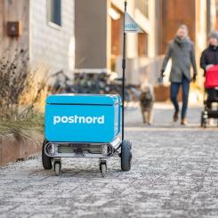 PostNord testar självkörande leveransrobot i Norra Djurgårdsstaden. Foto: PostNord