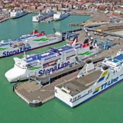 Riksintressena för corehamnar är särskilt viktiga för de långväga och hållbara godsflödena. Foto: Trelleborgs Hamn