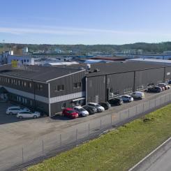 Derome Maskinuthyrning hyr 1 530 kvadratmeter i Revelops fastighet i Mölndal. Foto: Revelop