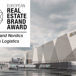 För fjärde året i rad vinner Logicenters Real Estate Brand Award. Foto: Logicenters