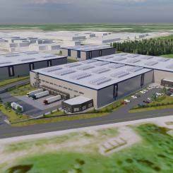 Verdion och Tritax EuroBox investerar 402 miljoner kronor ilogistikanläggning i Rosersberg norr om Stockholmi. Foto: Verdion