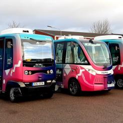 Linköping får sitt tredje autonoma fordon. Foto: Transdev